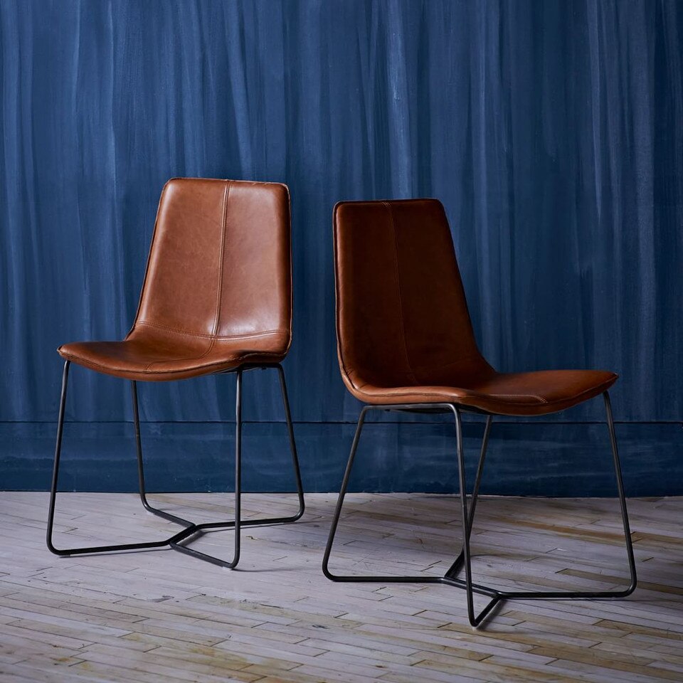 Slope Leather Dining Chair | west elm Australia